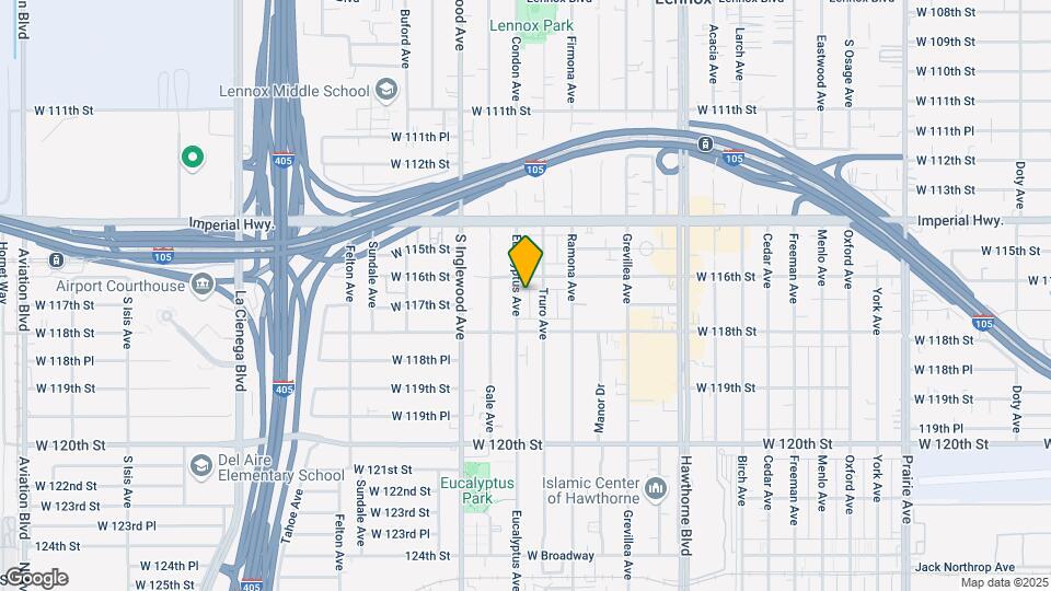 11630 Eucalyptus Ave Map and Location Details