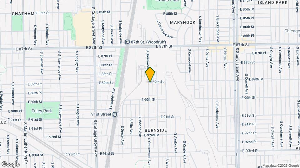 8905 S Greenwood Ave Map and Location Details