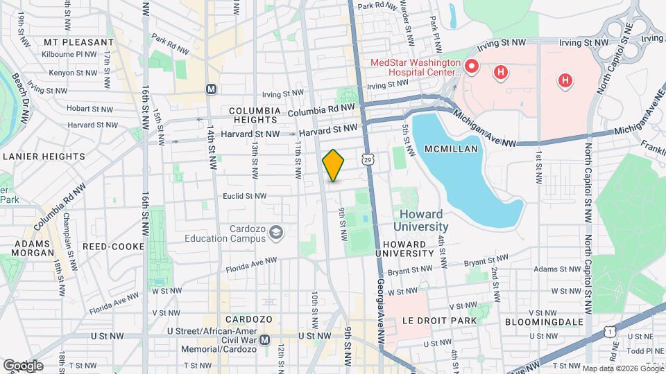 907 Euclid St NW Map and Location Details