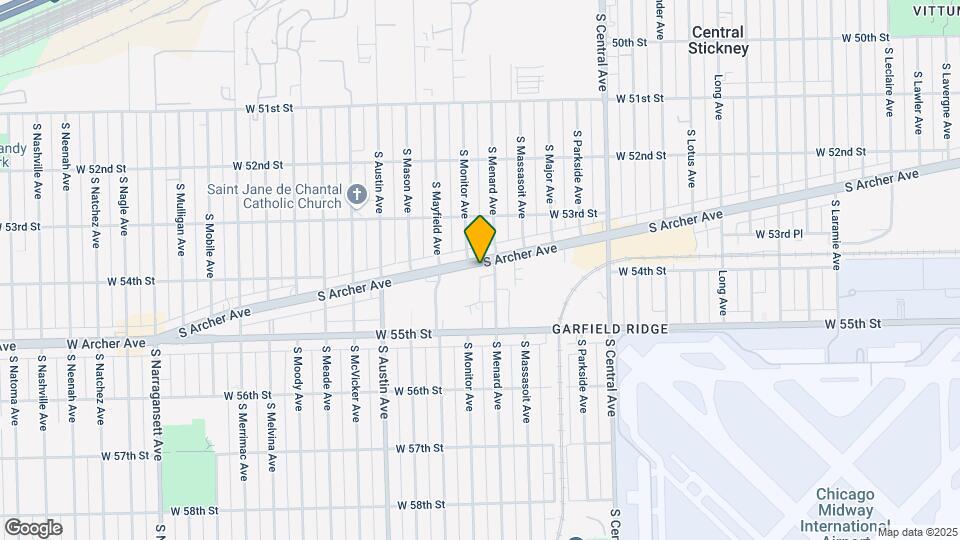 6035 S Archer Ave Map and Location Details