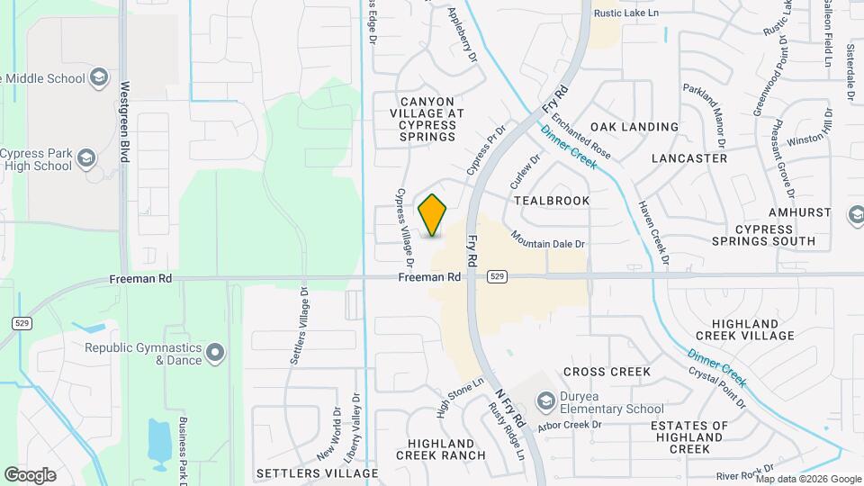 20523 Prairie Cypress Dr Map and Location Details