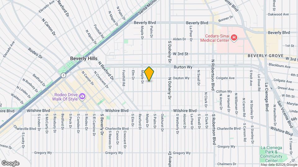 213 N Palm Dr Map and Location Details