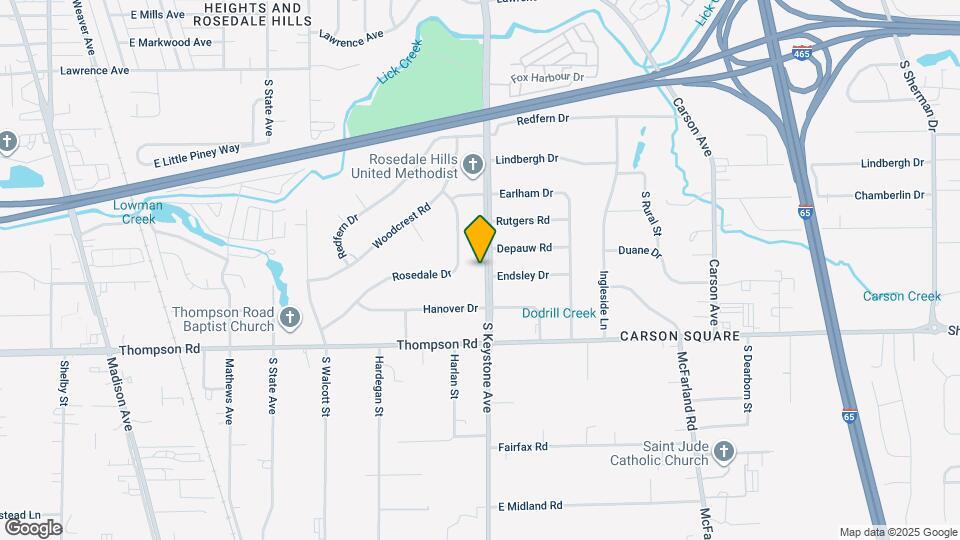 4626 S Keystone Ave Map and Location Details