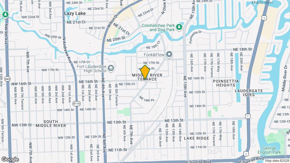 826 NE 16th St Map and Location Details