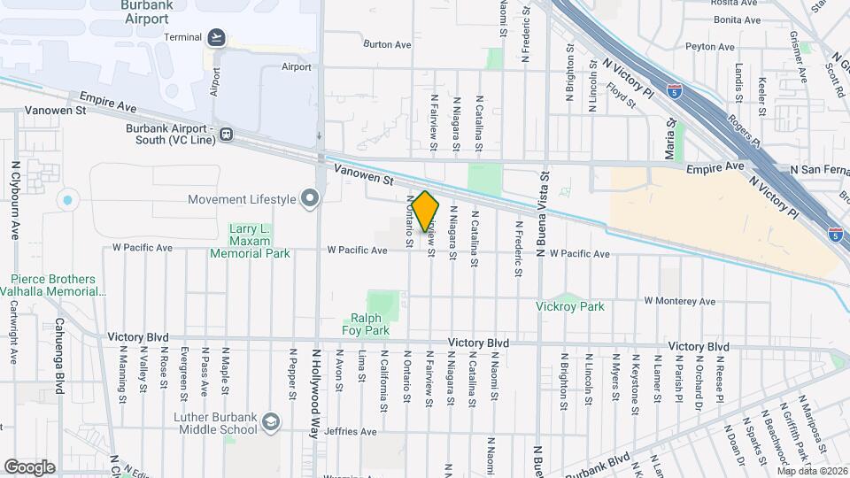 1911 N Fairview St Mapa y Detalles de la Ubicación