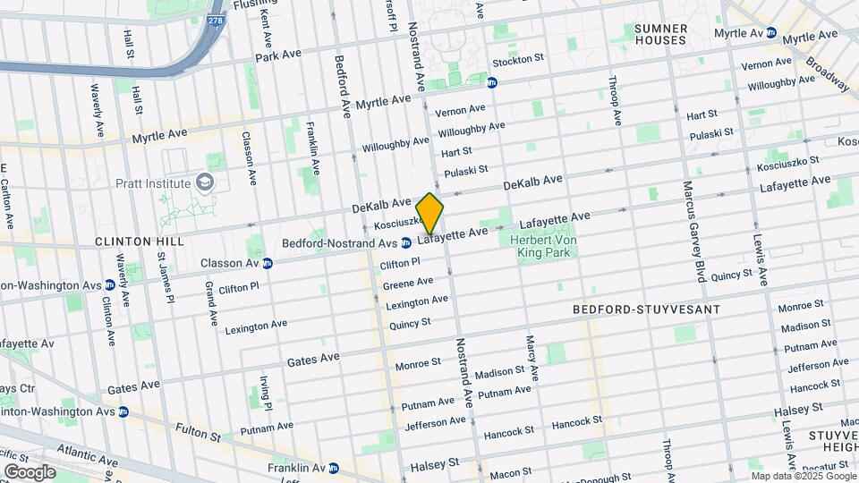 568 Lafayette Ave Map and Location Details