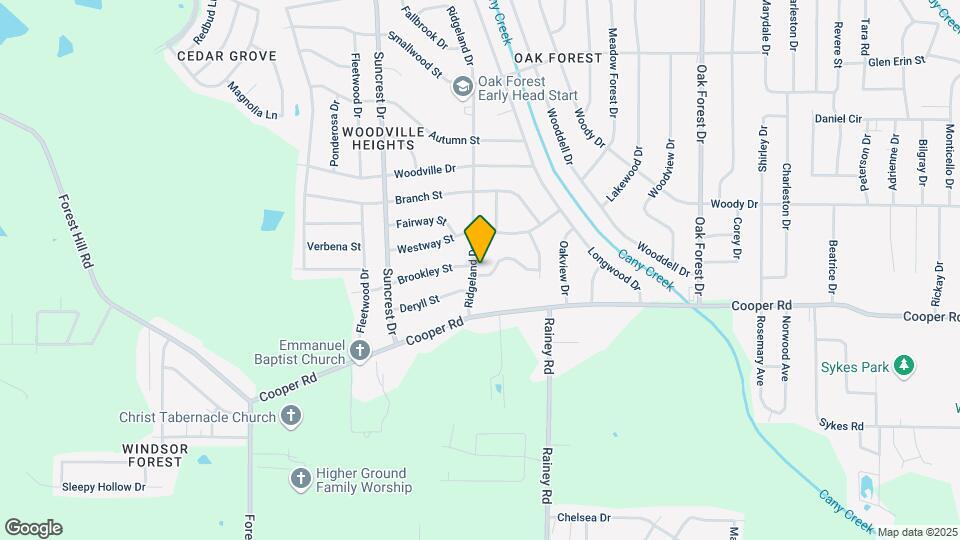 3320 Ridgeland Dr Map and Location Details