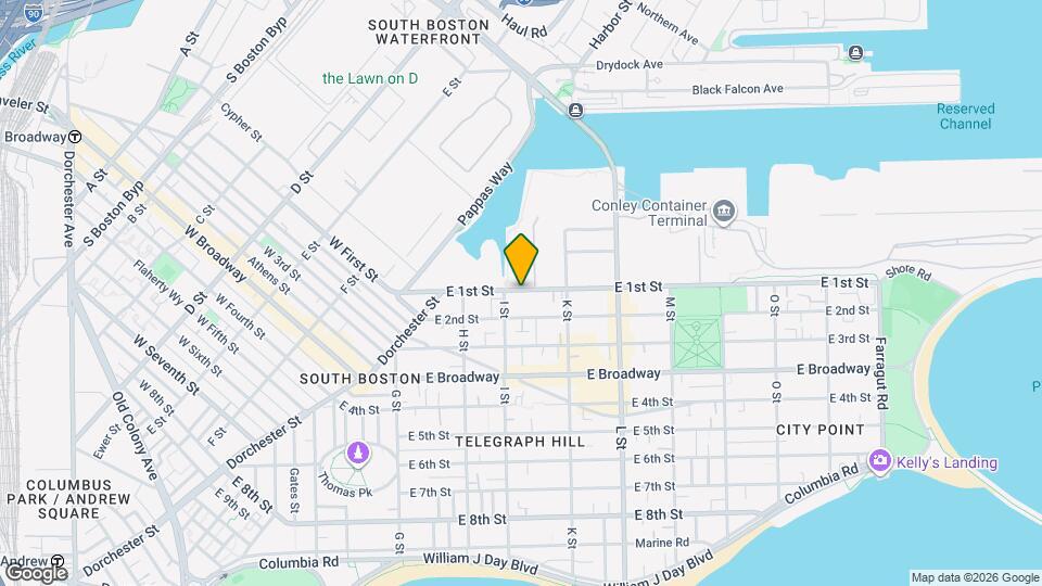 509 E 1st St Map and Location Details