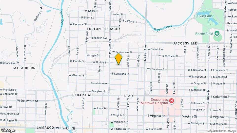 1107 W Louisiana St Map and Location Details