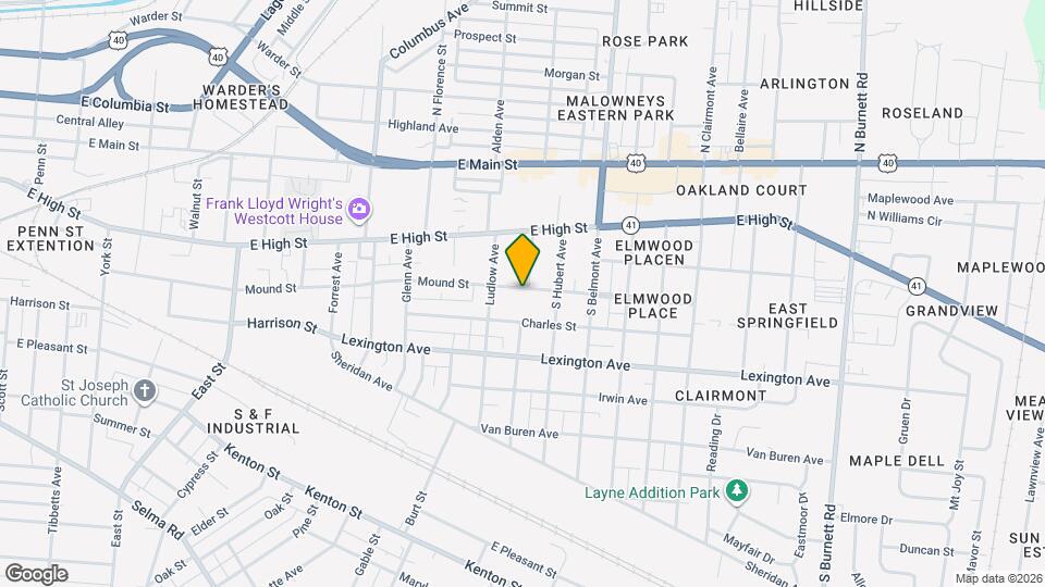 1729 Mound St Map and Location Details