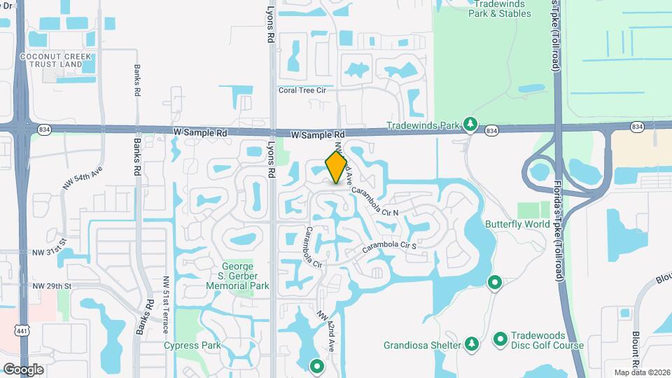2970 Carambola Cir N Map and Location Details