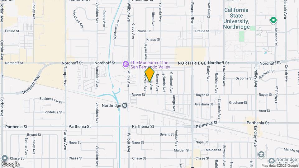 8939 Rhea Ave Map and Location Details