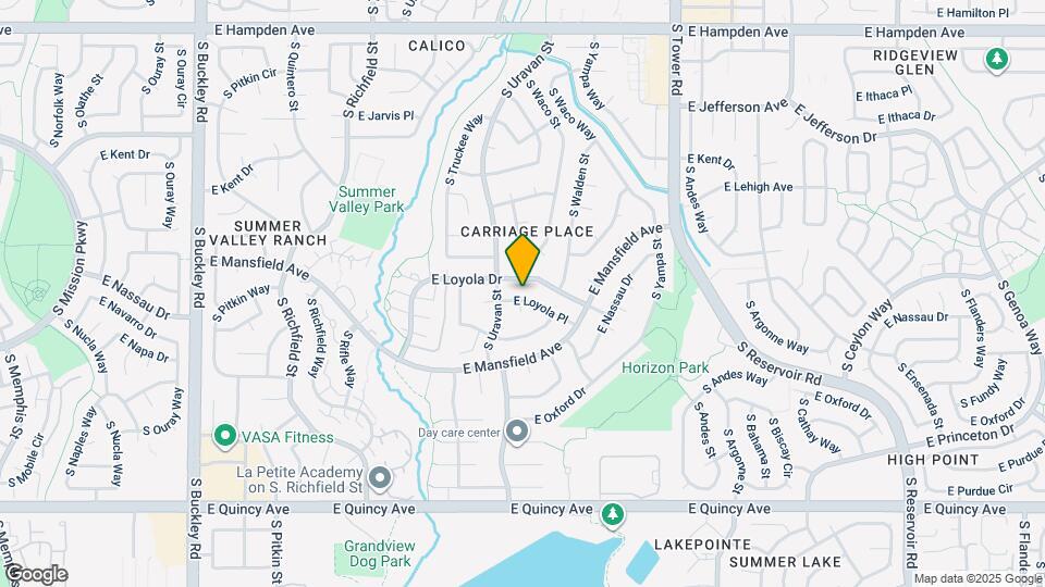 18051 E Loyola Pl Map and Location Details