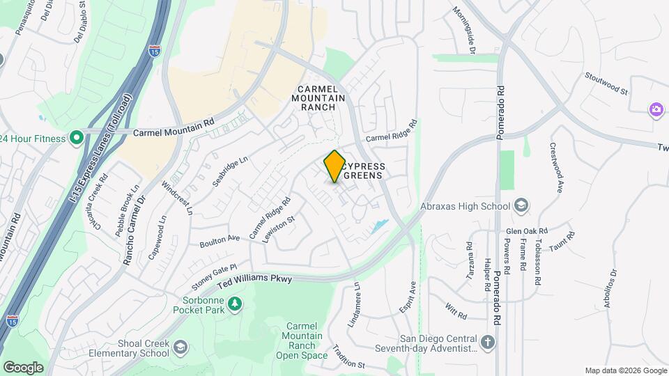 11945 Tivoli Park Row Map and Location Details