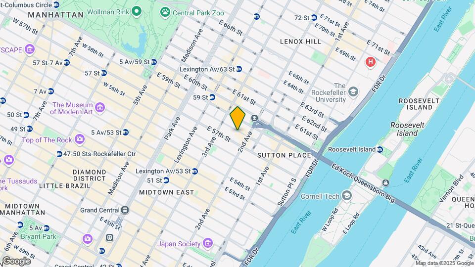 234 East 58th Street Map and Location Details