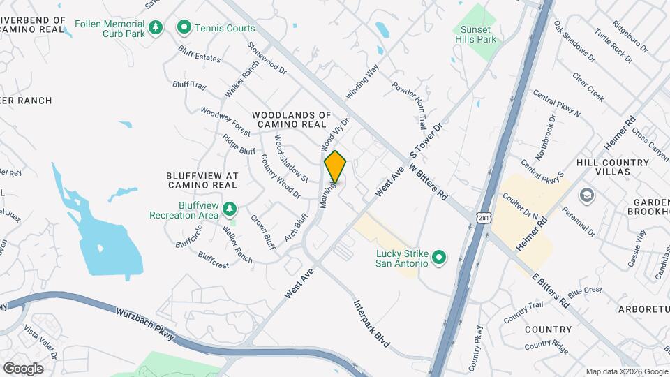 13706 Morningbluff Dr Map and Location Details