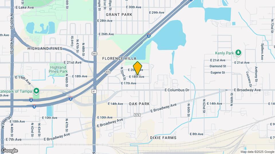 5301 E 18th Ave, Unit Apt B Map and Location Details