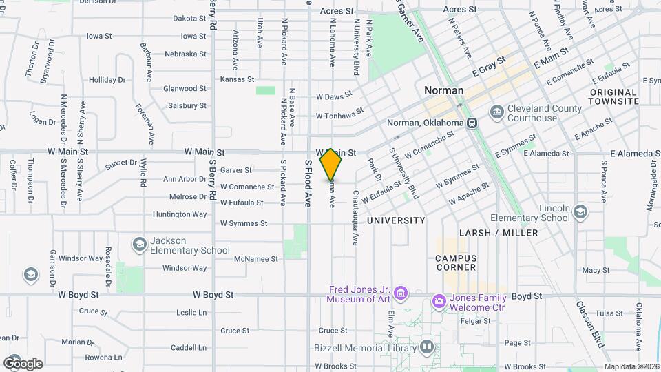 202 S Lahoma Ave Map and Location Details