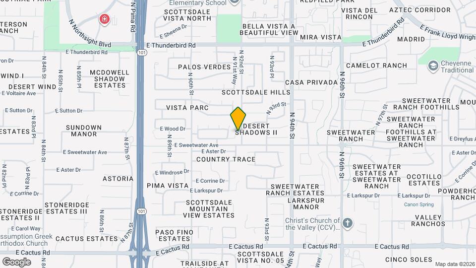 13145 N 91st Way Map and Location Details