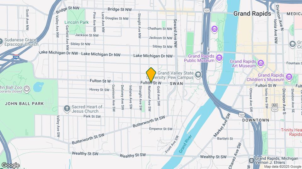 724 Fulton St W, Unit Apt 3 Map and Location Details