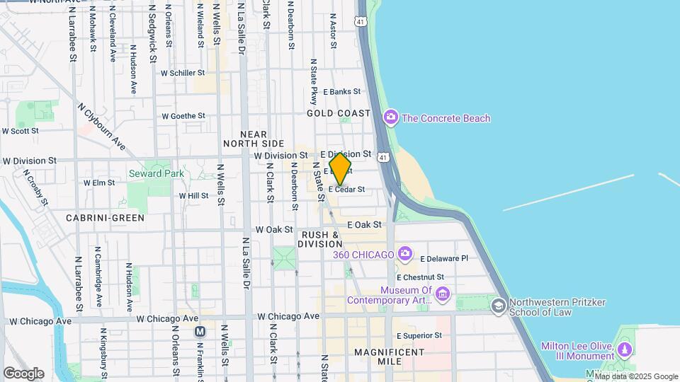 33 E Cedar St, Unit 8H Mapa y Detalles de la Ubicación
