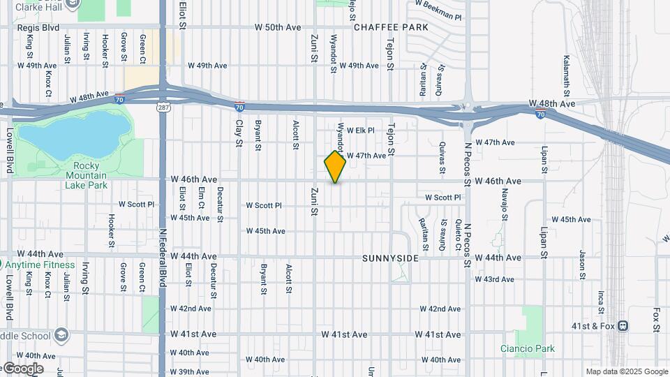 4591 Wyandot St Map and Location Details