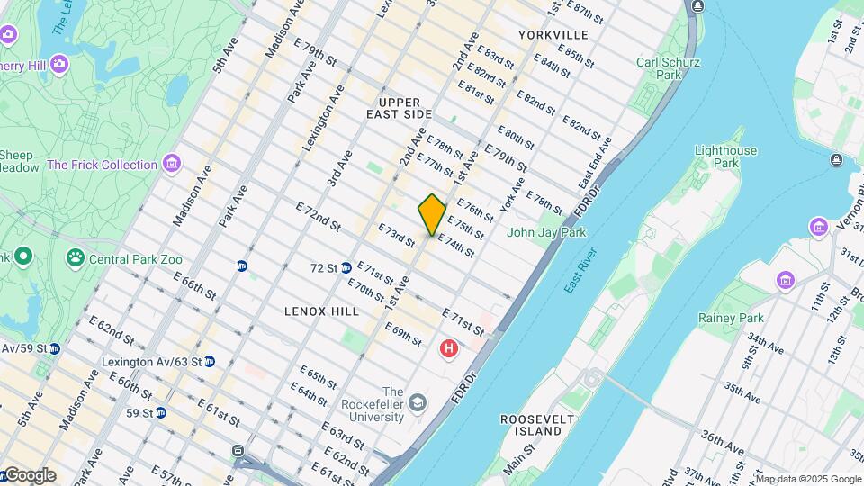 1376 First Ave Mapa y Detalles de la Ubicación