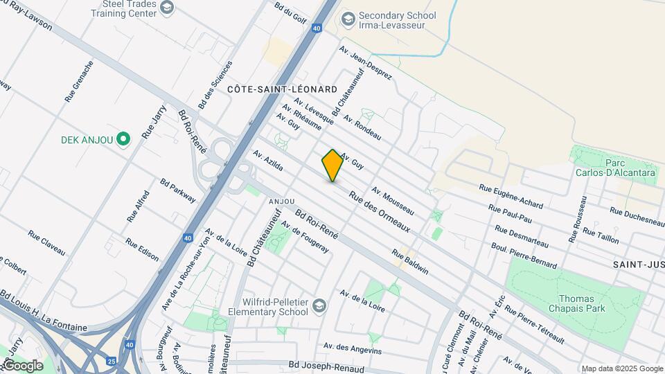 7390 Des Ormeaux Av Map and Location Details