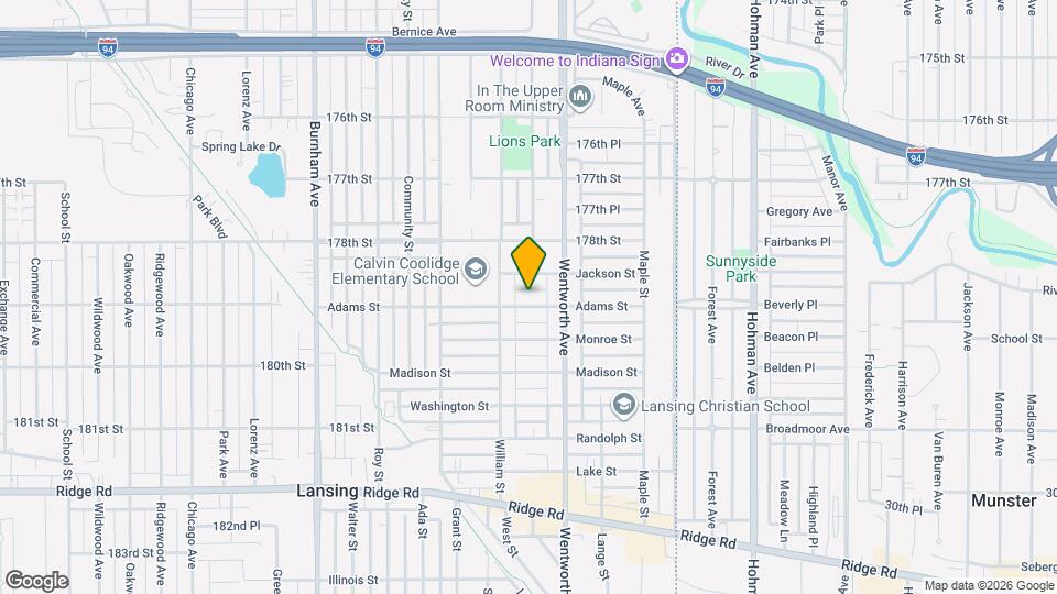 3528 Adams St Map and Location Details