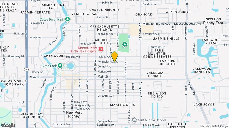 6204 Pennsylvania Ave Mapa y Detalles de la Ubicación