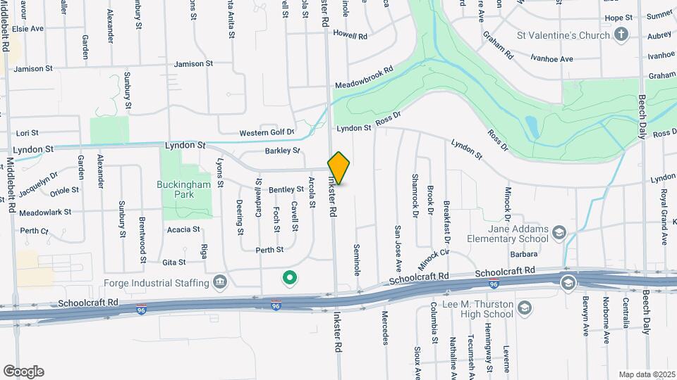 14238 Inkster Rd Map and Location Details