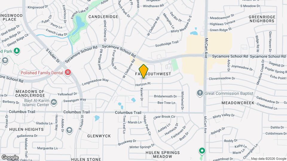 7609 Xavier Dr Mapa y Detalles de la Ubicación