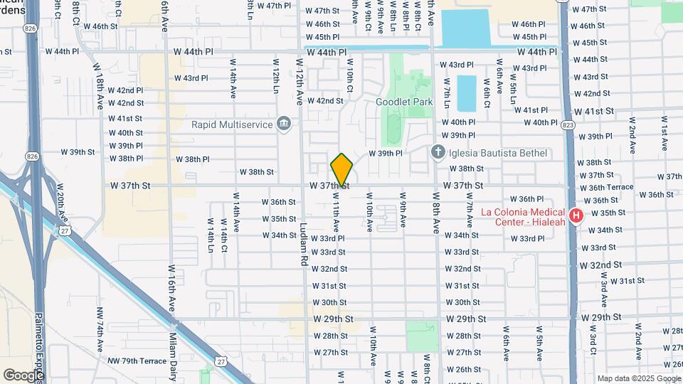 3675 W 11th Ave Map and Location Details