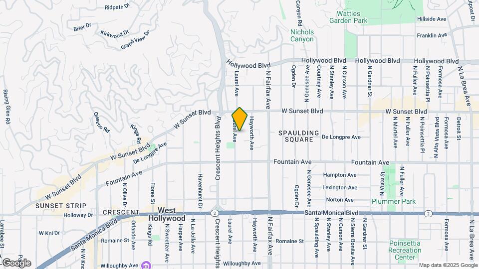 1400 N Laurel Ave Map and Location Details
