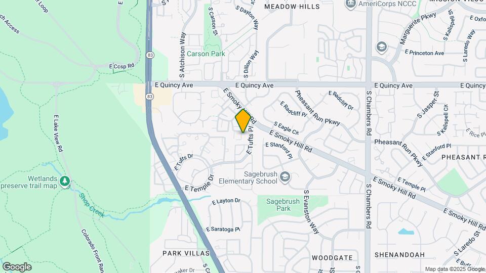 14192 E Radcliff Cir Map and Location Details