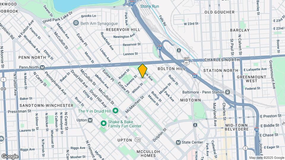 1703 Bolton St Map and Location Details