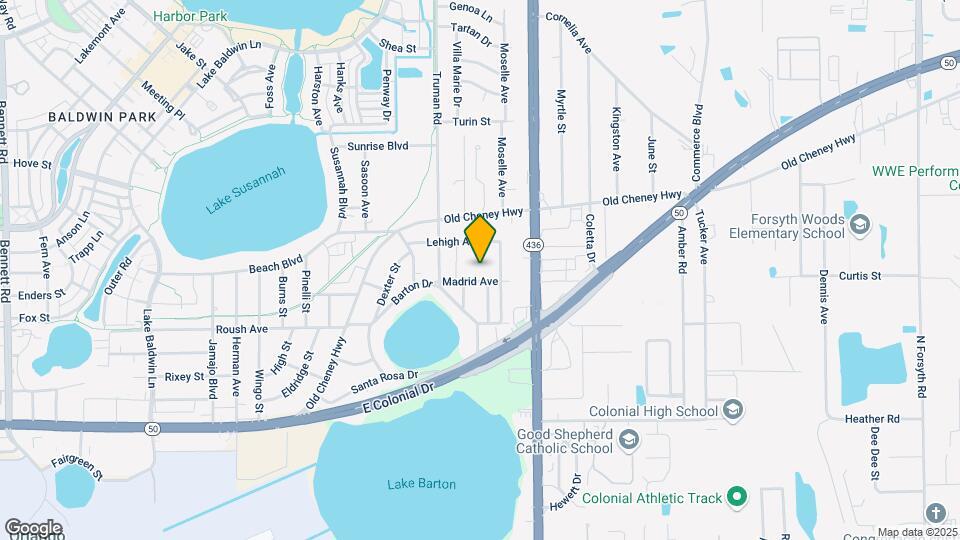 Shoreview at Baldwin Park Mapa y Detalles de la Ubicación