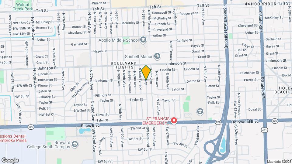 671 N 68th Way Map and Location Details