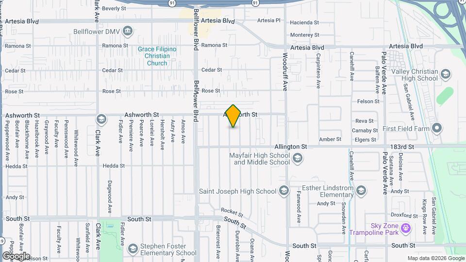 6136 Coldbrook Ave Map and Location Details