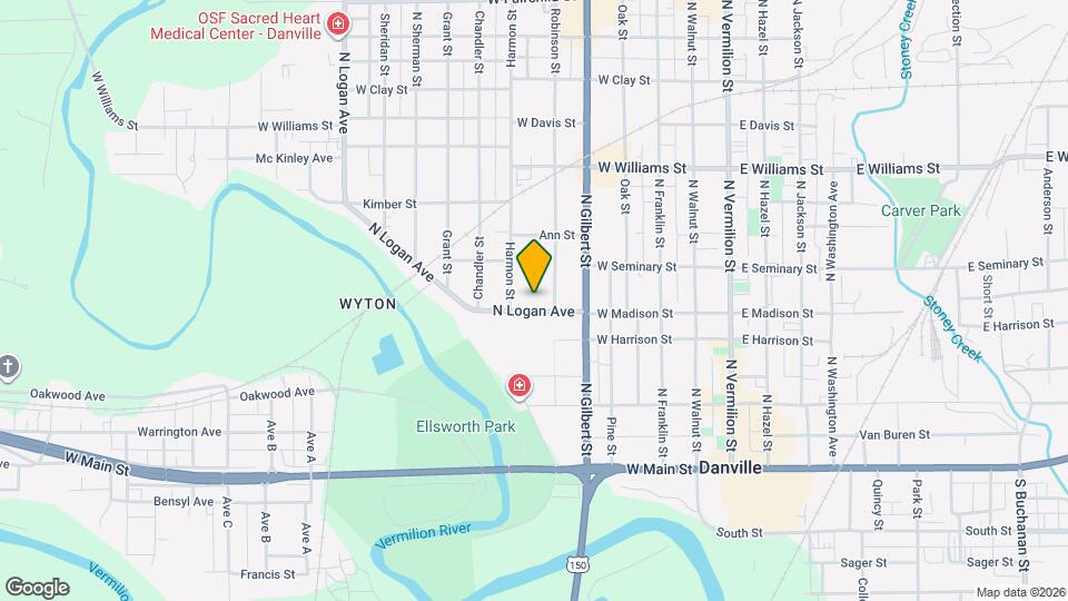 321 Robinson St Map and Location Details