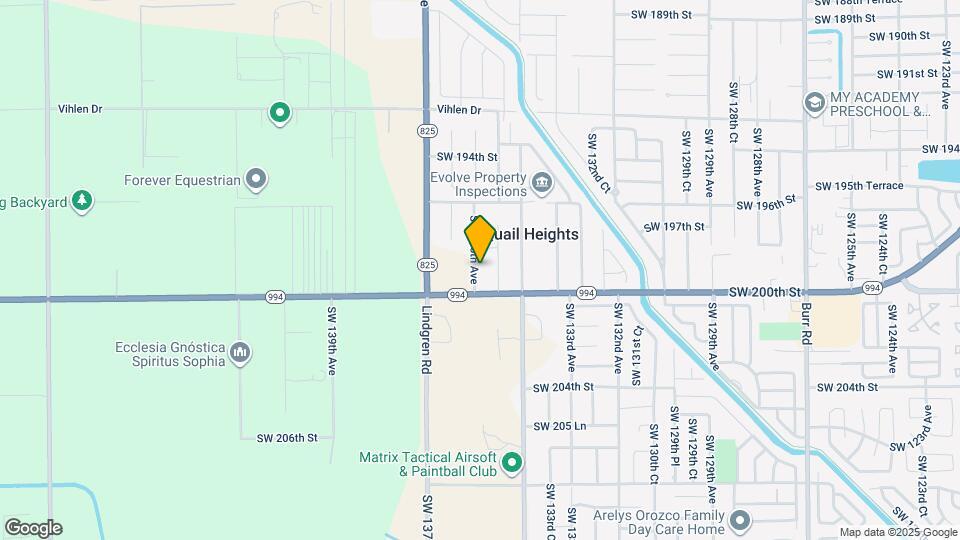 19905 SW 135th Ave Map and Location Details