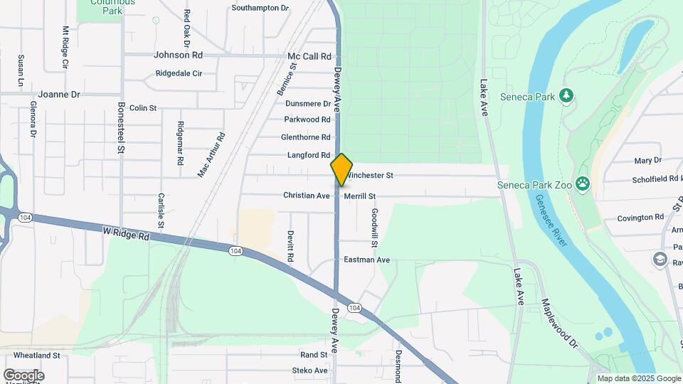 2018 Dewey Ave Mapa y Detalles de la Ubicación