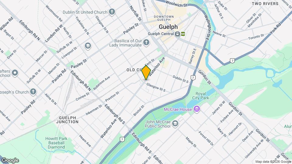 72 Waterloo Ave Map and Location Details