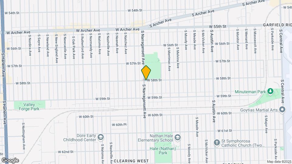 6 Flat-Garfield ridge-Chicago Mapa y Detalles de la Ubicación