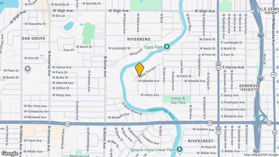 6001 River Terrace Mapa y Detalles de la Ubicación