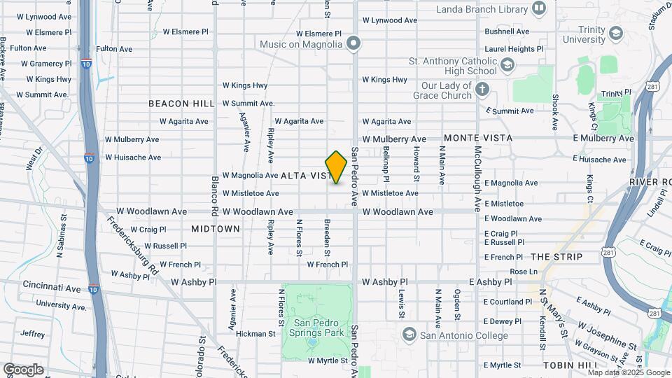 429 W Mistletoe Ave Mapa y Detalles de la Ubicación