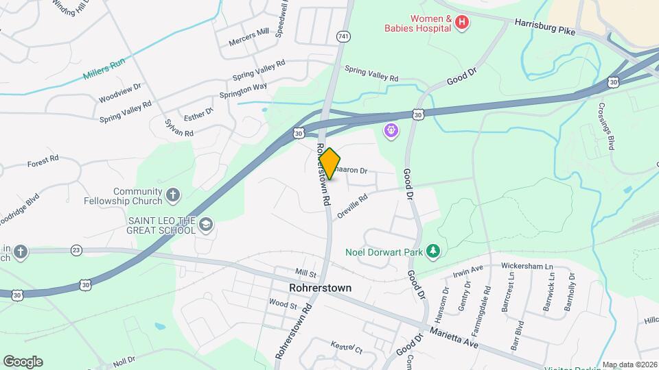 923 Rohrerstown Rd Map and Location Details