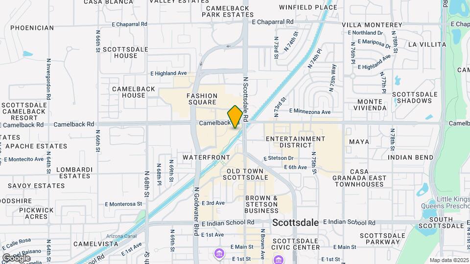 7181 E Camelback Rd Map and Location Details