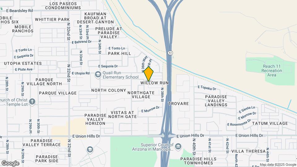 3708 E Kerry Ln Map and Location Details