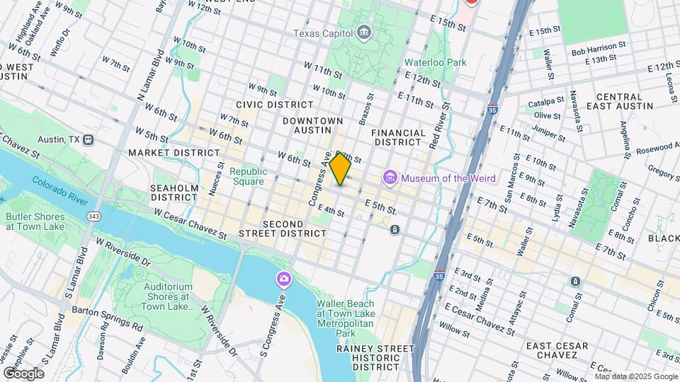 502 Brazos St Map and Location Details